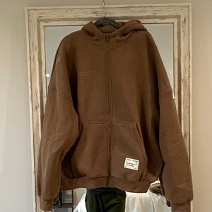 Men's Brown Hoodie Jacket
